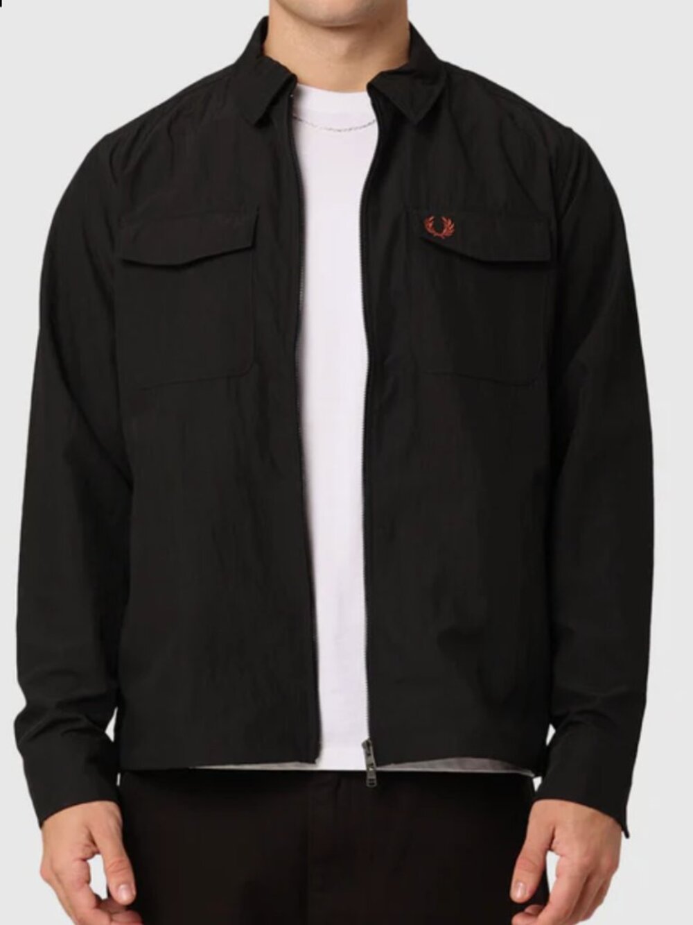 NWT FRED PERRY Zip Overshirt Jacket Size M